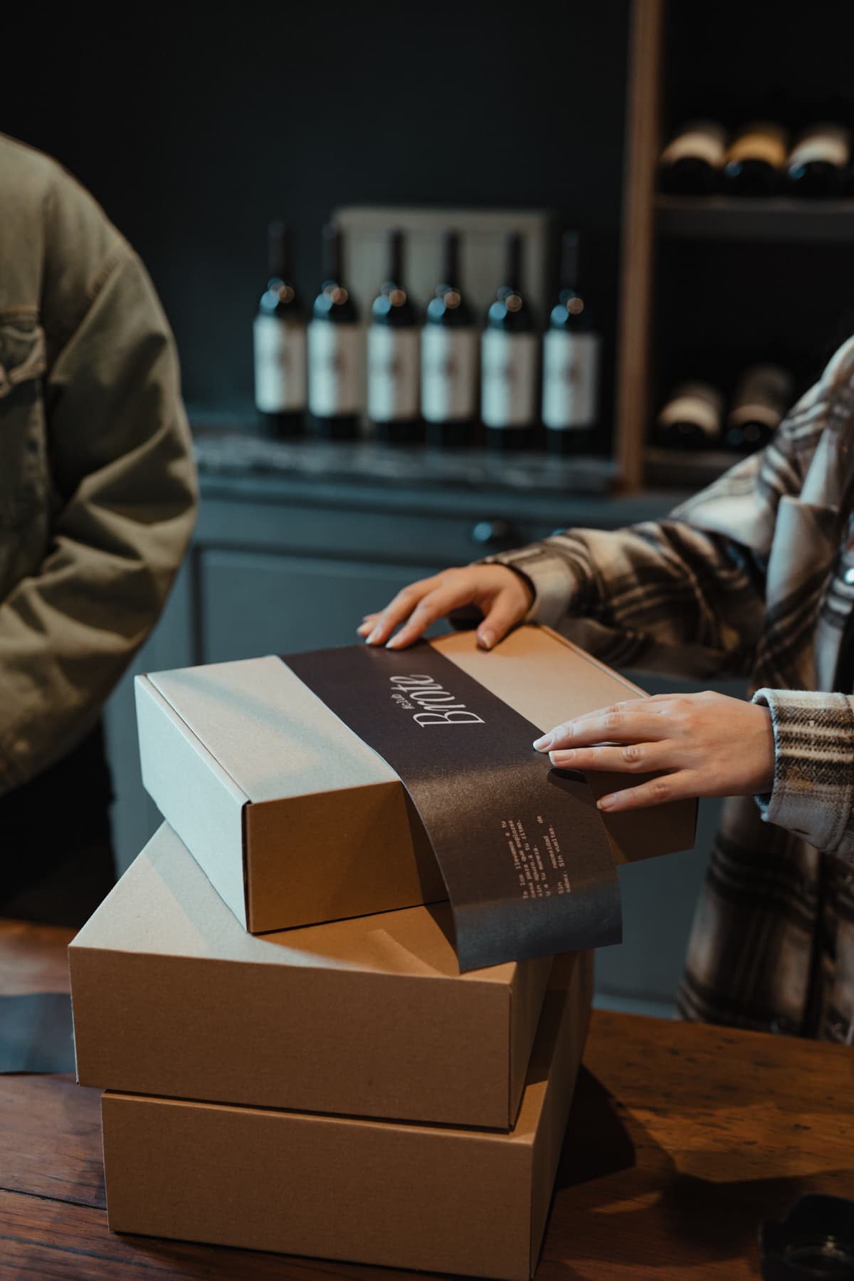 Cajas de regalo Brote preparadas en el almacén
